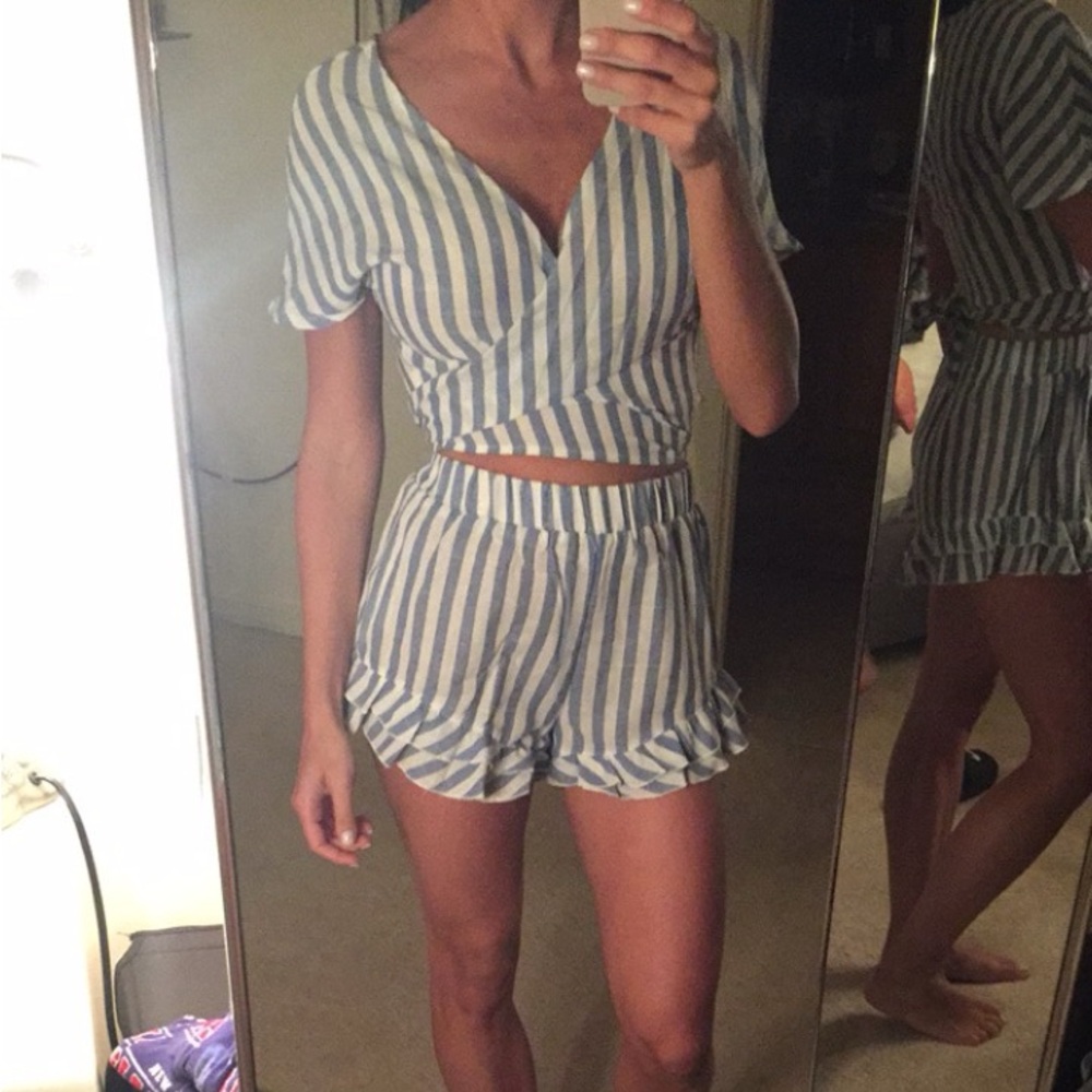 Pin Stripe 2 Piece Set